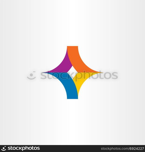 geometric business logo abstract vector sign symbol