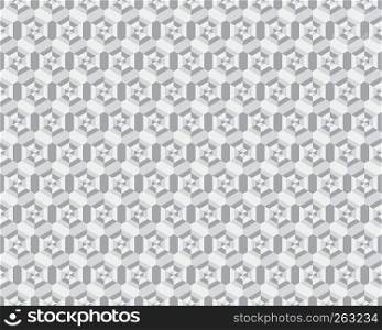 Geometric camouflage hexagon seamless pattern, vector illustration
