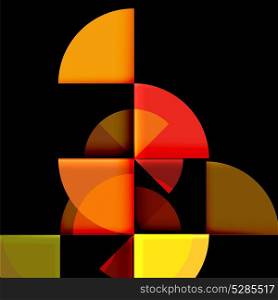 Geometric circle abstract banner. Geometric circle abstract banner. Vector illustration