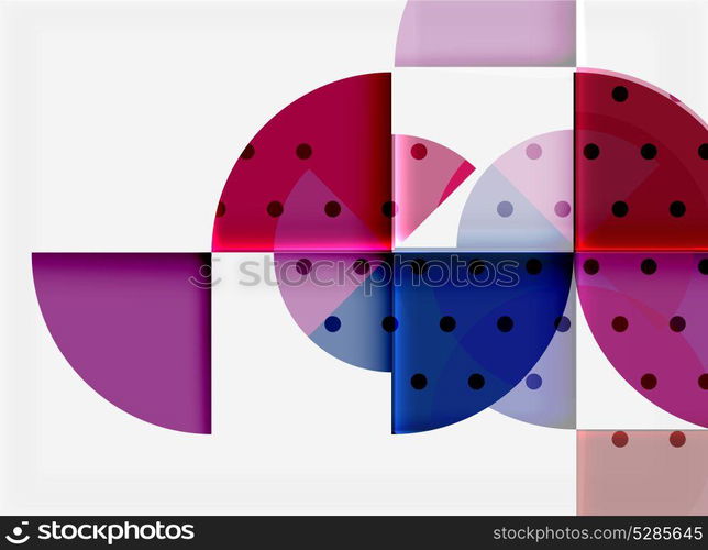 Geometric circle abstract banner. Geometric circle abstract banner. Vector illustration