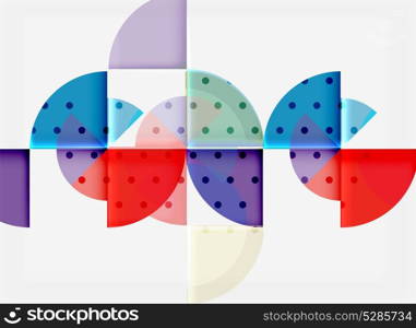 Geometric circle abstract banner. Geometric circle abstract banner. Vector illustration