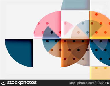 Geometric circle abstract banner. Geometric circle abstract banner. Vector illustration