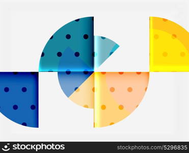 Geometric circle abstract banner. Geometric circle abstract banner. Vector illustration