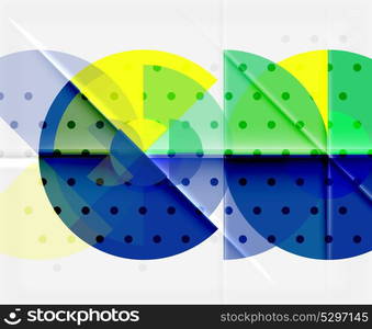 Geometric circle abstract banner. Geometric circle abstract banner. Vector illustration