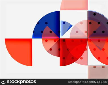 Geometric circle abstract banner. Geometric circle abstract banner. Vector illustration