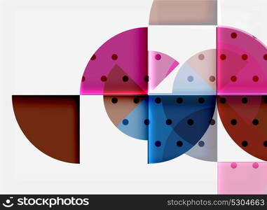 Geometric circle abstract banner. Geometric circle abstract banner. Vector illustration