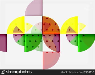 Geometric circle abstract banner. Geometric circle abstract banner. Vector illustration