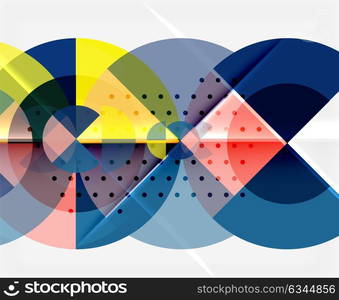 Geometric circle abstract banner. Geometric circle abstract banner. Vector illustration