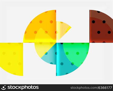 Geometric circle abstract banner. Geometric circle abstract banner. Vector illustration