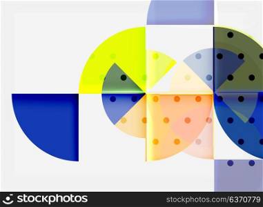 Geometric circle abstract banner. Geometric circle abstract banner. Vector illustration