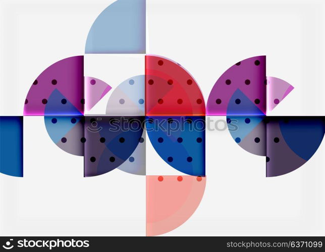 Geometric circle abstract banner. Geometric circle abstract banner. Vector illustration