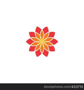 geometric circle abstract flower logo icon symbol