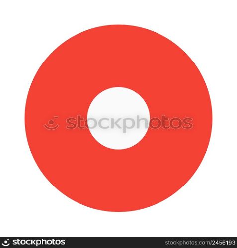 Geometric circle dot shape with ring pattern