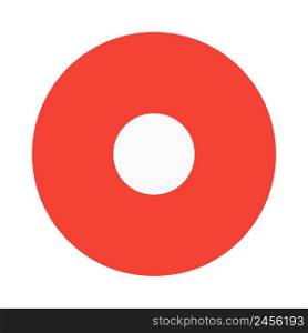 Geometric circle dot shape with ring pattern