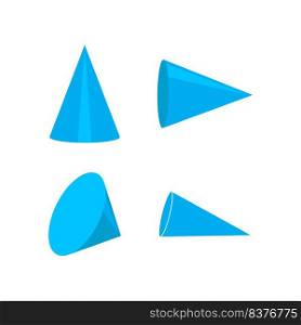 geometric cone icon vector illustration design