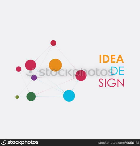 Geometric connection background. Molecule and communication illustration. Geometric connection background. Molecule and communication illustration.