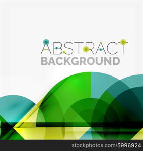 Geometric design abstract background - circles. Geometric design abstract background - multicolored circles with shadow effects. Fresh business template