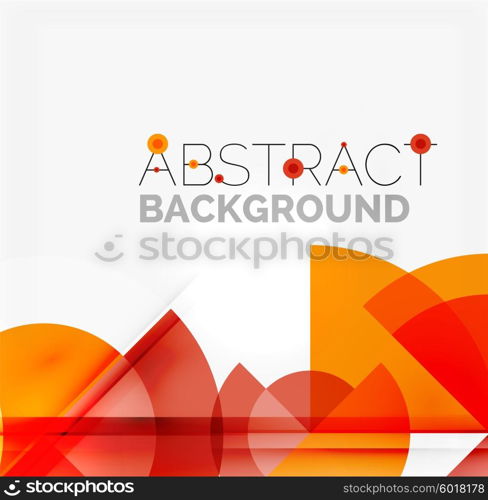 Geometric design abstract background - circles. Geometric design abstract background - multicolored circles with shadow effects. Fresh business template