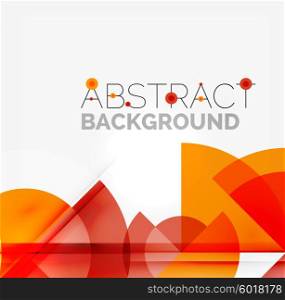 Geometric design abstract background - circles. Geometric design abstract background - multicolored circles with shadow effects. Fresh business template
