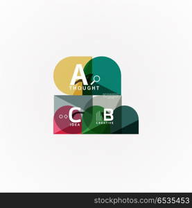 Geometric design abstract option infographics. Geometric design abstract option infographics. Vector artistic illustration for presentation, app wallpaper, banner or poster