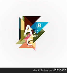 Geometric design abstract option infographics. Geometric design abstract option infographics. Vector artistic illustration for presentation, app wallpaper, banner or poster