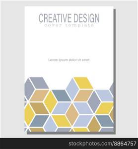 Geometric design template for the design of a poster, banner, poster, cover or postcard. The layout of the corporate style of the style. The idea of the interior, prints and decorations. Layout for creative design