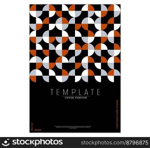 Geometric design template. Layout for a creative cover, booklet or brochure. Abstract geometric style for interior, decoration and creative design ideas