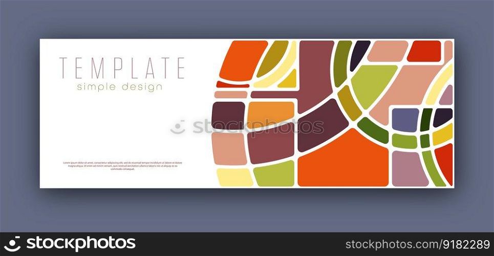 Geometric design. The idea of abstract corporate style design of title pages, covers, books, brochures, leaflets, posters, booklets. Template for interior and decoration ideas. Simple style