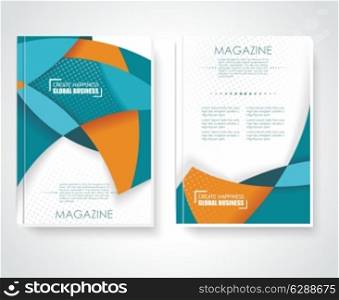 Geometric design vector business brochures, magazines, banners
