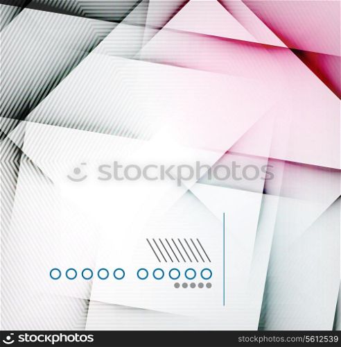 Geometric diamond shape abstract background - hi-tech corporate blank design template