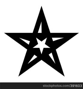 Geometric figure star icon. Simple illustration of geometric figure star vector icon for web. Geometric figure star icon, simple style