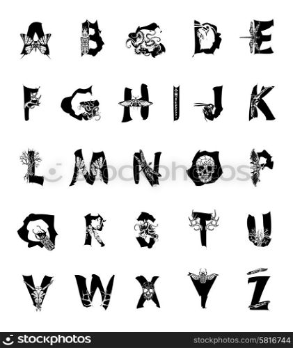 Geometric font. Creative Alphabet. Abstract hipster font, drawn by hand illustration