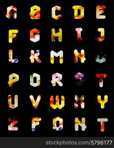 Geometric font. Creative Alphabet. Modern typographic set. geometric font. Creative Alphabet. Typographic Set.