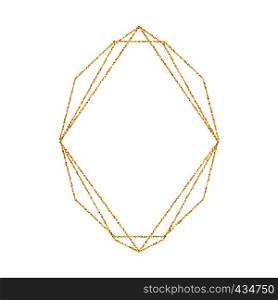Geometric gold frame for wedding or birthday invitation background. Art Deco Vector modern design template for brochure, poster or greeting card.. Geometric gold frame for wedding or birthday invitation background. Art Deco Vector modern design template for brochure, poster or greeting card