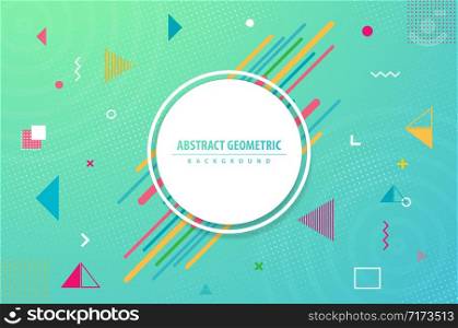 Geometric gradient colorful abstract background