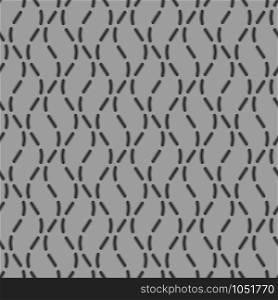 Geometric grey waves seamless pattern. Vector illustration. Geometric waves seamless pattern