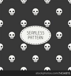 Geometric hipster seamless pattern with skulls and bones. Wrapping paper. Scrapbook paper. Tiling. Vector illustration. Background. Graphic texture. Happy Halloween. Trick or treat. . Geometric hipster seamless pattern with skulls and bones. Wrapping paper. Scrapbook paper. Tiling. Vector illustration. Background. Graphic texture for design. Happy Halloween. Trick or treat.