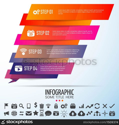 Geometric Infographics Design Template,Vector Illustration