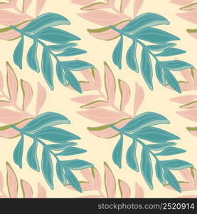 Geometric jungle leaf seamless pattern. Summer tropical vector pattern, palm leaves seamless. Botanical floral background. Creative exotic plant backdrop. Design for fabric, textile, wrapping, cover. Geometric jungle leaf seamless pattern. Summer tropical vector pattern, palm leaves seamless. Botanical floral background.