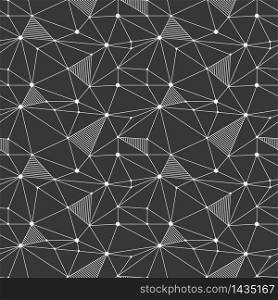 Geometric line hipster seamless pattern with triangle, circles. Reticulated abstract linear grid. Wrapping paper. Scrapbook. Vector illustration. Background. Graphic texture. . Geometric line hipster seamless pattern with triangle, circles. Reticulated abstract linear grid. Wrapping paper. Scrapbook. Tiling. Vector illustration. Background. Graphic texture.
