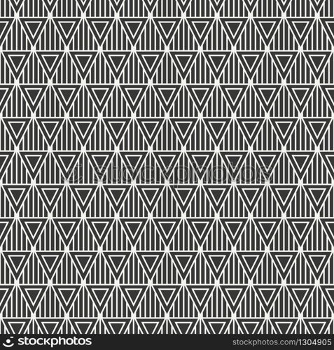 Geometric line monochrome abstract hipster seamless pattern with triangle. Wrapping paper. Scrapbook paper. Tiling. Vector illustration. Background. Graphic texture for design, wallpaper.. Geometric line monochrome abstract hipster seamless pattern with triangle. Wrapping paper. Scrapbook paper. Tiling. Vector illustration. Background. Graphic texture for your design, wallpaper.