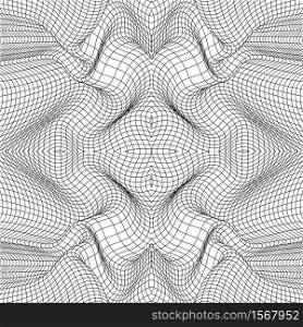 Geometric low poly triangle linear vector seamless pattern. Geometric low poly linear seamless pattern