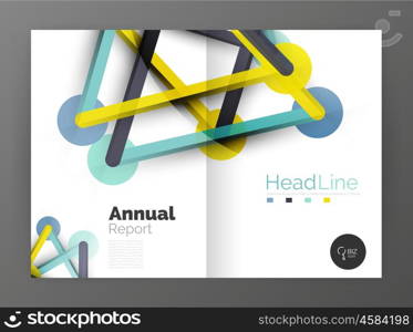 Geometric molecule abstract background, vector. Geometric molecule abstract background, vector. Vector abstract business annual report template