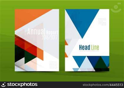 Geometric mosaic design, a4 size business corporate correspondence letter cover. Leaflet, annual report identity template