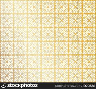 Geometric oriental gold pattern. Clipart, ornament. Vector background
