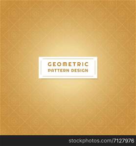 Geometric pattern background modern gold luxury design art style. vector illustration