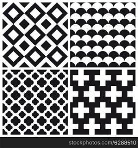 geometric pattern background. Retro vintage design. Set 04.