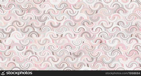 Geometric pattern circle overlapping with marble texture luxury of pastel pink background