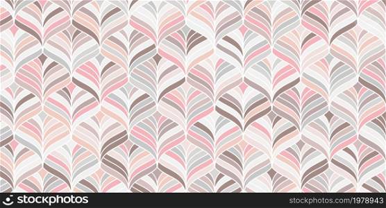 Geometric pattern elegant pink background with stripes lines wave pastel color