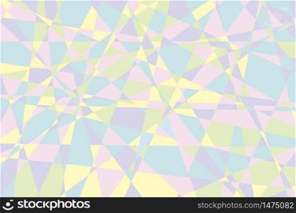 Geometric pattern in pastel colors. Abstract background from triangles. Vector illustration. Stock Photo.